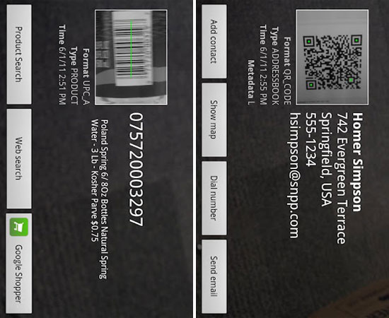Barcode Scanner, Android Apps