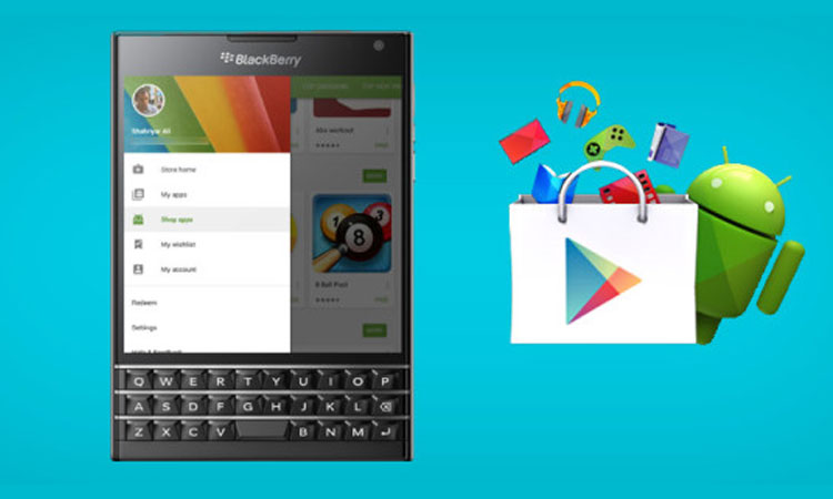 Установка google play на blackberry 10